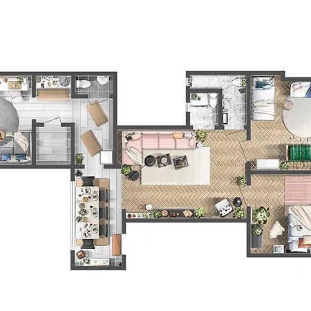 Majestic 108m2 With Balcony Foosball Old Town *